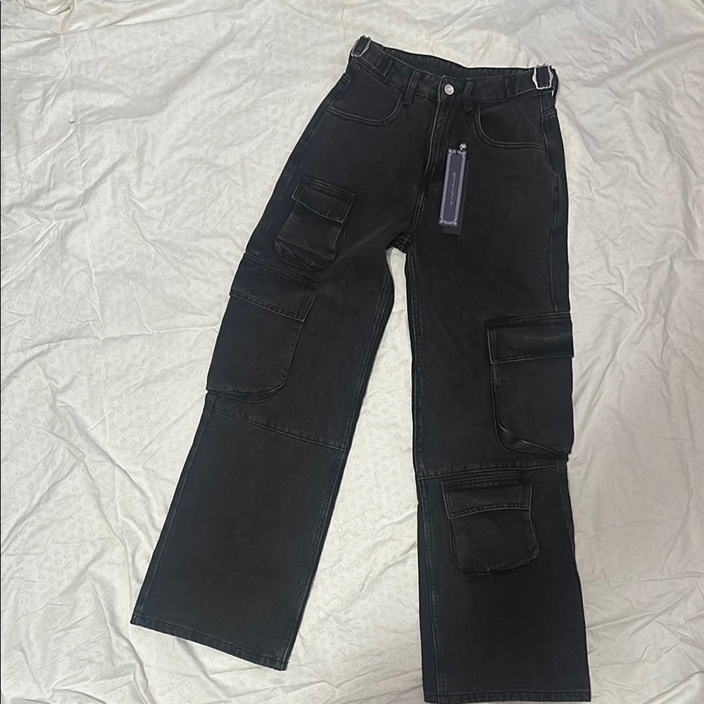 YoungLA Black Cargo Pants
